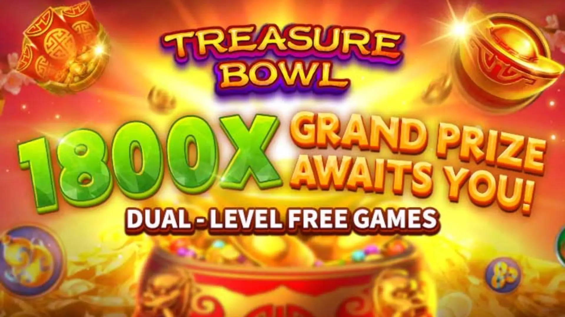 Multiplicadores Treasure Bowl winxx - 7777x Máximo com Tigela Dourada